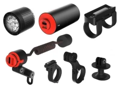 Комплект фара + набір кріплень Knog PWR Mountain Kit 2000 Lumens POWERBANK