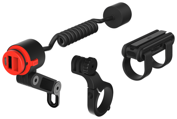 Комплект фара + набір кріплень Knog PWR Mountain Kit 2000 Lumens POWERBANK