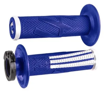 Мото гріпси ODI EMIG PRO MX V2 Lock-On Grip BLUE/White