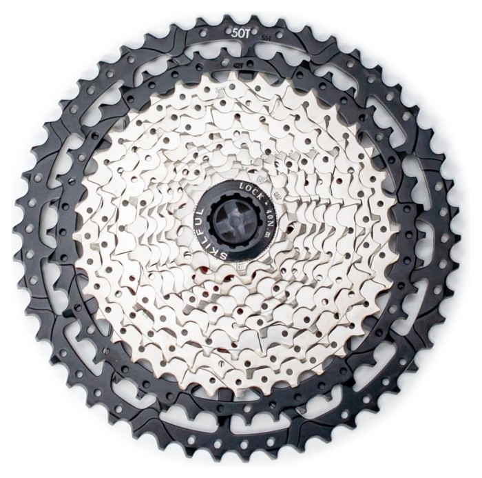 Кассета 12-к SkilFul CS-G800 11-50T c ал. пауком, никелированная