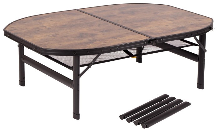 Стол Bo-Camp Melrose Oval 120x80 cm Black/Wood look (1404220)