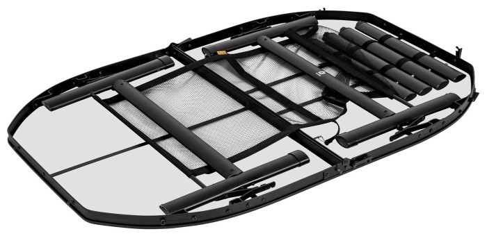Стол Bo-Camp Melrose Oval 120x80 cm Black/Wood look (1404220)