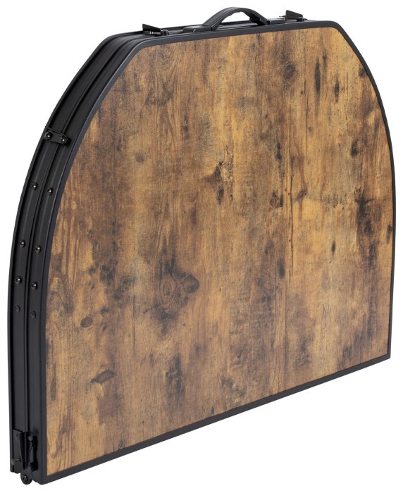 Стол Bo-Camp Melrose Oval 120x80 cm Black/Wood look (1404220)