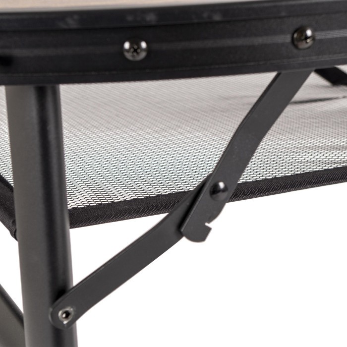 Стол Bo-Camp Melrose Oval 120x80 cm Black/Wood look (1404220)