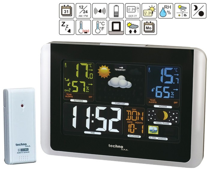 Метеостанция Technoline WS6442 Black (WS6442)