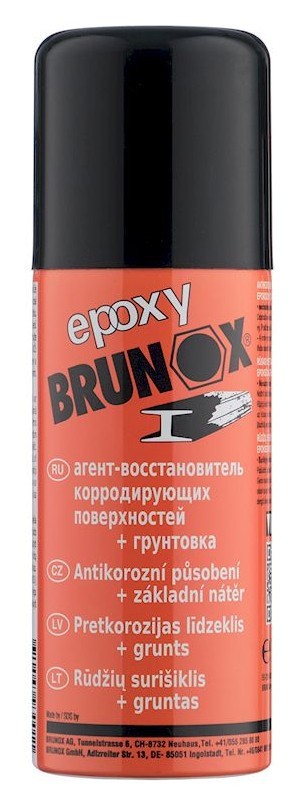 Преобразователь ржавчины и грунтовка 2-в-1, спрей Brunox Epoxy 150 ml