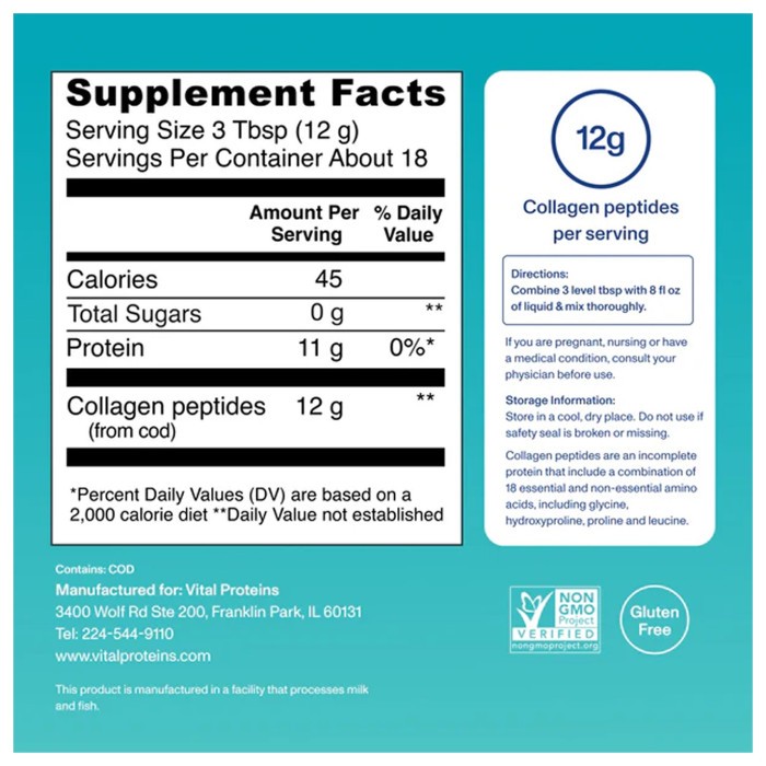Marine Collagen - 221g Unflavored