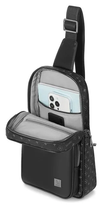Сумка WIWU Master Fingerprint Lock Crossbody Bag Black