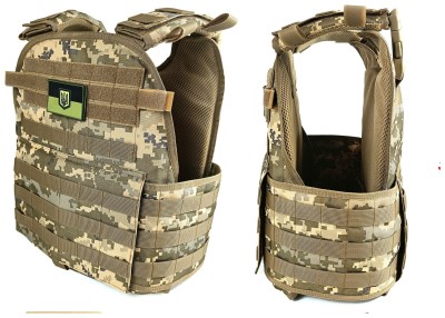 Плитоноска Pantsyr-2 (тактический военный жилет, бронежилет MOLLE) пиксель ВСУ MM-14