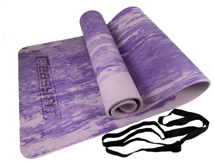Коврик для йоги и фитнеса EasyFit s-EVA Mat 8 мм Фиолетовый