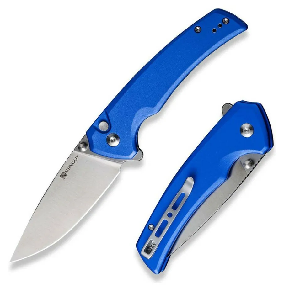 Ніж складаний туристичний Sencut Serene, (8.8 см) D2 / Aluminum синій (FNR_S21022B-4)