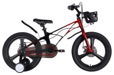 Велосипед MG 18" SPACE KID ANDROMEDA DD рама-10" красно-черный 2026
