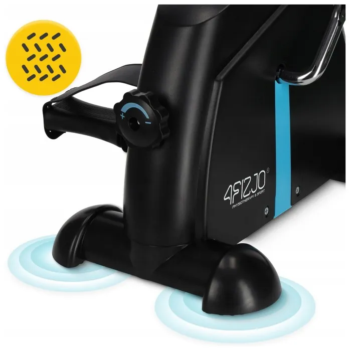 Міні велотренажер 4FIZJO Evo 2 в 1 для рук та ніг Black/Blue (P-5905973401692)