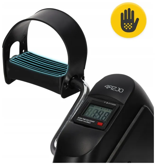 Міні велотренажер 4FIZJO Evo 2 в 1 для рук та ніг Black/Blue (P-5905973401692)
