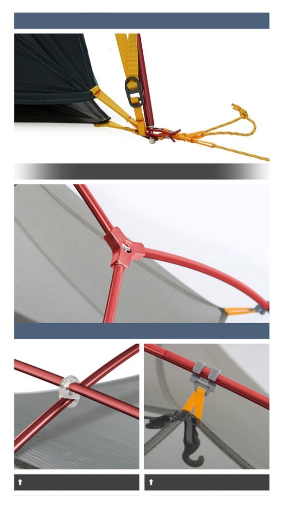 Намет двомісний ультралегкий Naturehike Mongar UL NH19M002-J, темно-синій, укр, укр