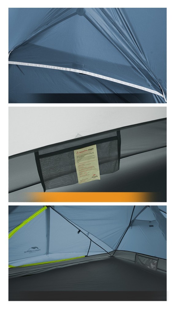 Намет двомісний ультралегкий Naturehike Mongar UL NH19M002-J, темно-синій, укр, укр