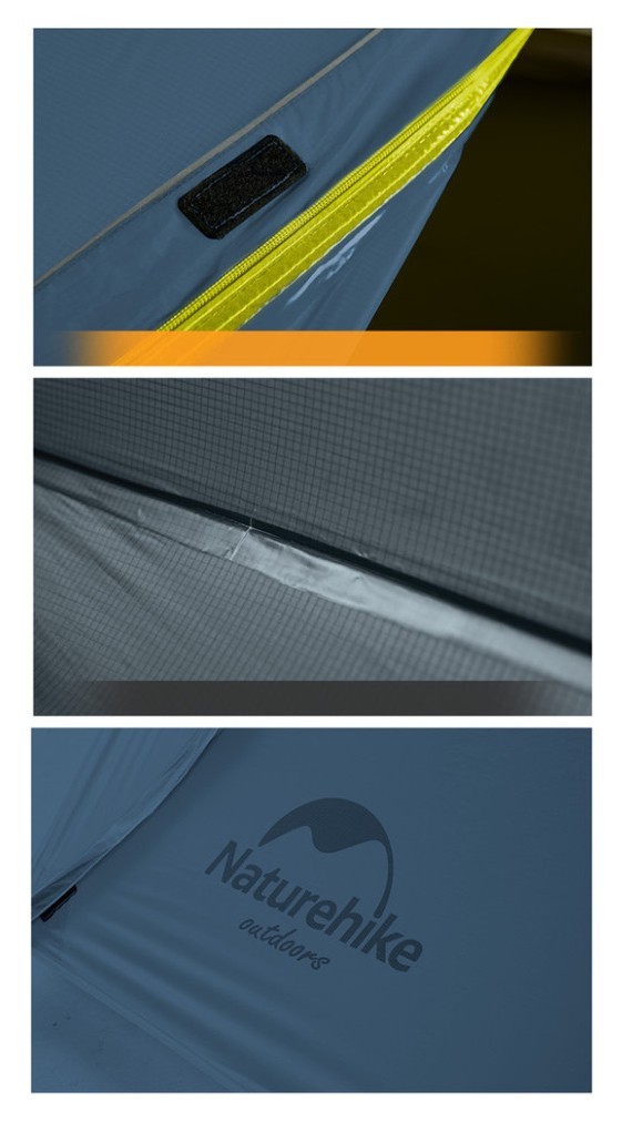 Намет двомісний ультралегкий Naturehike Mongar UL NH19M002-J, темно-синій, укр, укр