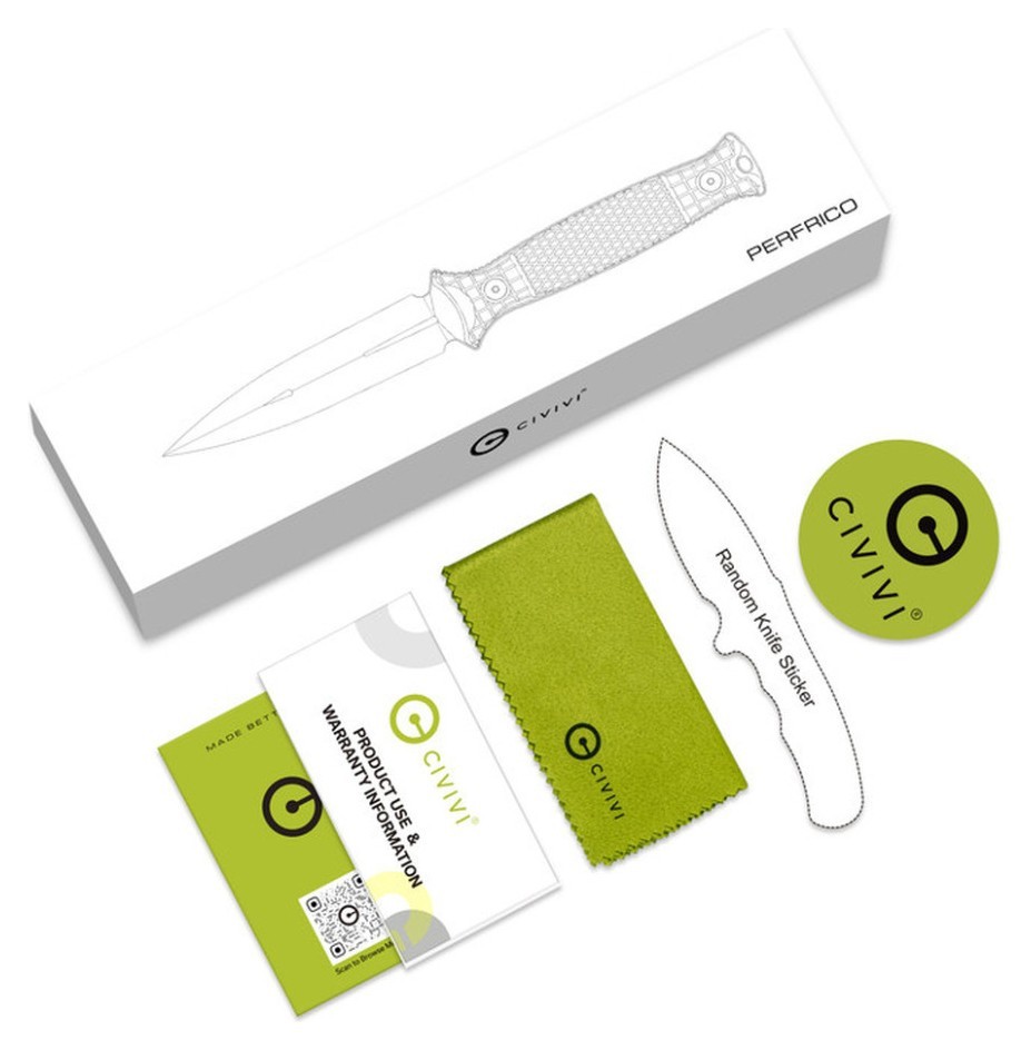 Нож фиксированный Civivi Perfrico C23026-1 с чехлом