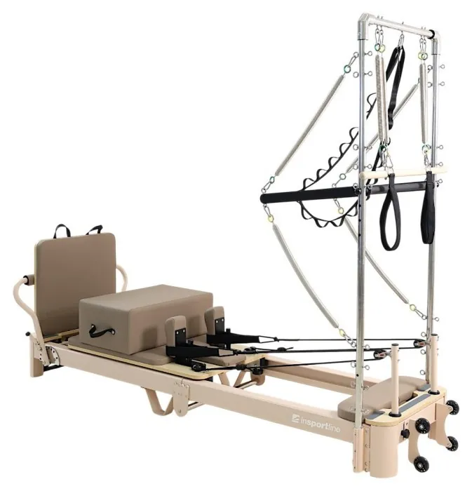 Pilates Reformer inSPORTline Comfolder EVO, бежевий