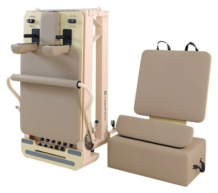 Pilates Reformer inSPORTline Comfolder EVO, бежевий