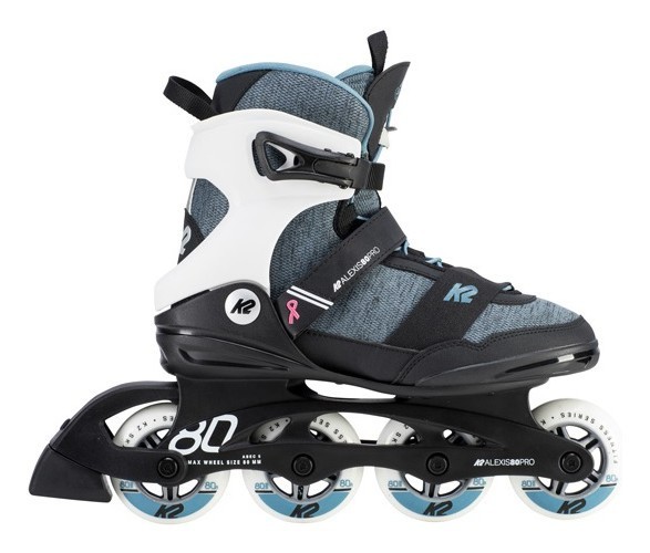 Роликовые коньки для взрослых K2 ALEXIS 80 PRO W 37 (7.0US) 240мм Jeans/black (30D0772.1.1)