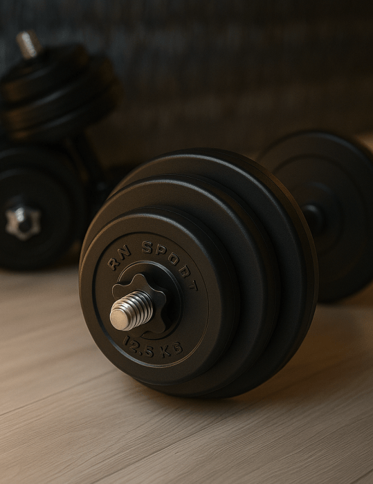 Гантелі набірні Prof sport 2х18 кг із захисним покриттям. 10 років гарантії, укр, укр