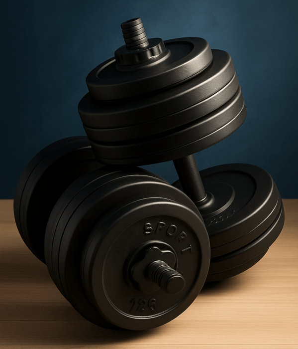 Гантелі набірні Prof sport 2х18 кг із захисним покриттям. 10 років гарантії, укр, укр