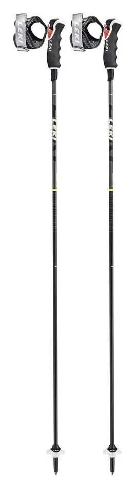 Палки для гірських лиж Leki CARBON 11 3D 120см Black/neon yellow/white (65067881-WRH) (135 см чорний, неоновий жовтий, білий)