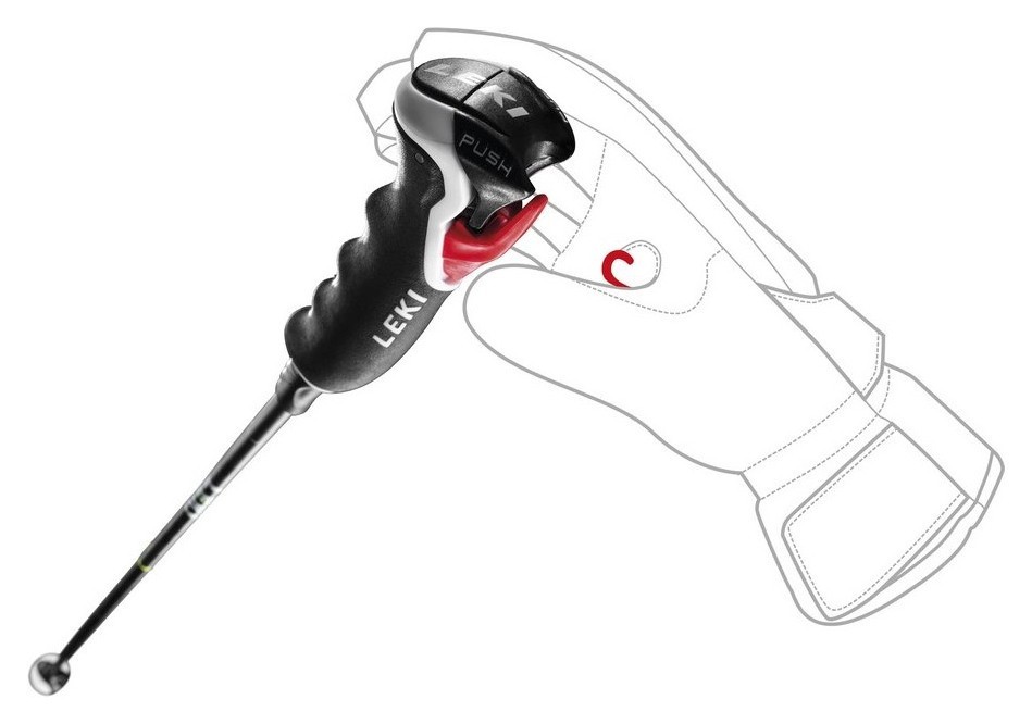 Палки для горных лыж Leki CARBON 11 3D 120см Black/neon yellow/white (65067881-WRH)