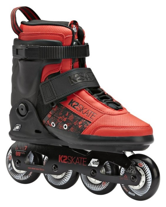 Роликовые коньки для взрослых K2 IL CAPO M 45 (11.5US) 295мм Black/red (3040003) O