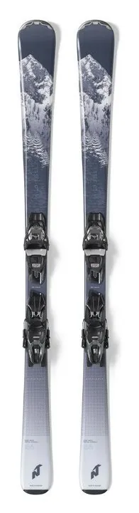 Гірські лижі комплект Nordica WILD BELLE 74 W+TP2C-10 FDT 144см Grey/white (0A1272SB) WRH (156 см сірий/білий)