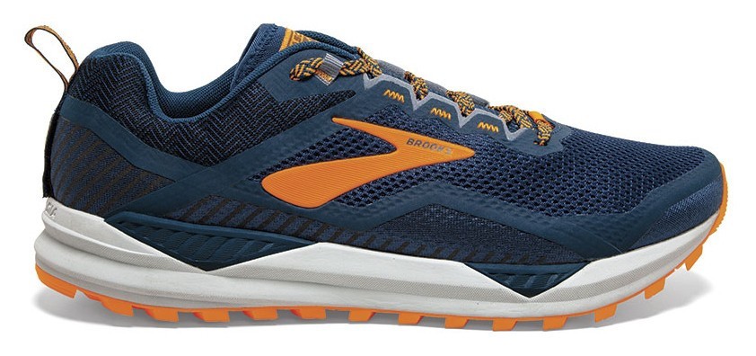 Кроссовки мужские Brooks CASCADIA 14 M 41 (8.0US) Poseidon/orange/grey (1103101D489)