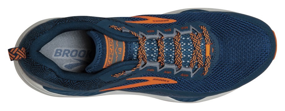 Кроссовки мужские Brooks CASCADIA 14 M 41 (8.0US) Poseidon/orange/grey (1103101D489)