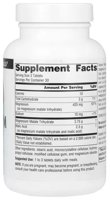 Magnesium Malate 3750 mg - 90 tabs