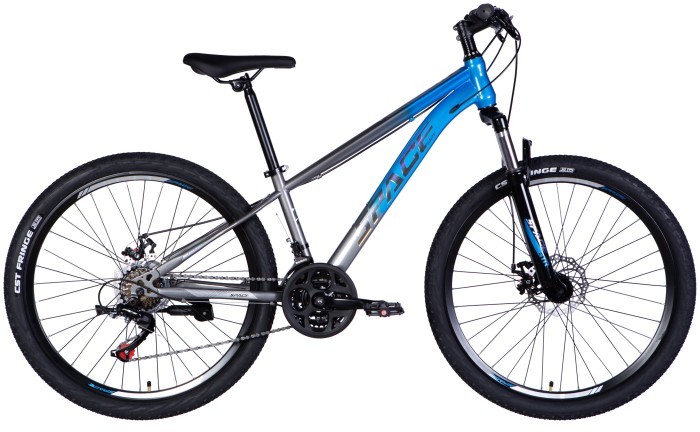 Велосипед ST 26" SPACE MARS DD FR рама-13" сине-серебристый 2025