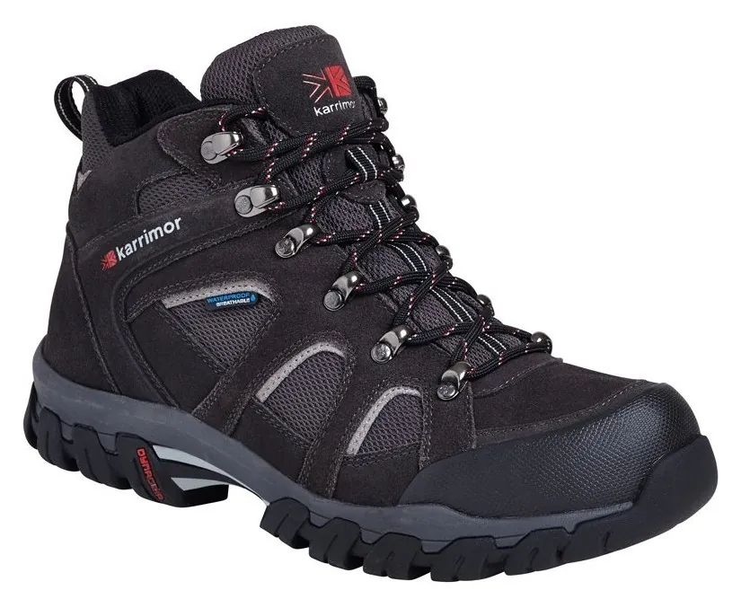 Черевики трекінгові чоловічі Karrimor BODMIN MID 4 WEATHERTITE M 44 (10.0UK) Dark brown (K748-DKB) (8.0UK (42W) 265мм black sea)