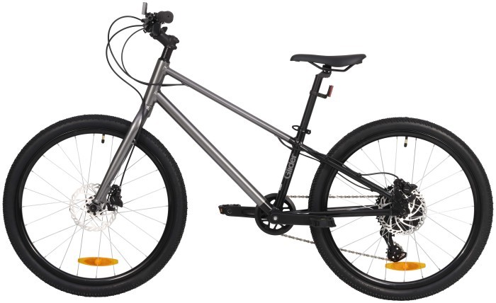 Велосипед 24" Pride GLIDER 4.2 2025 темно-сірий