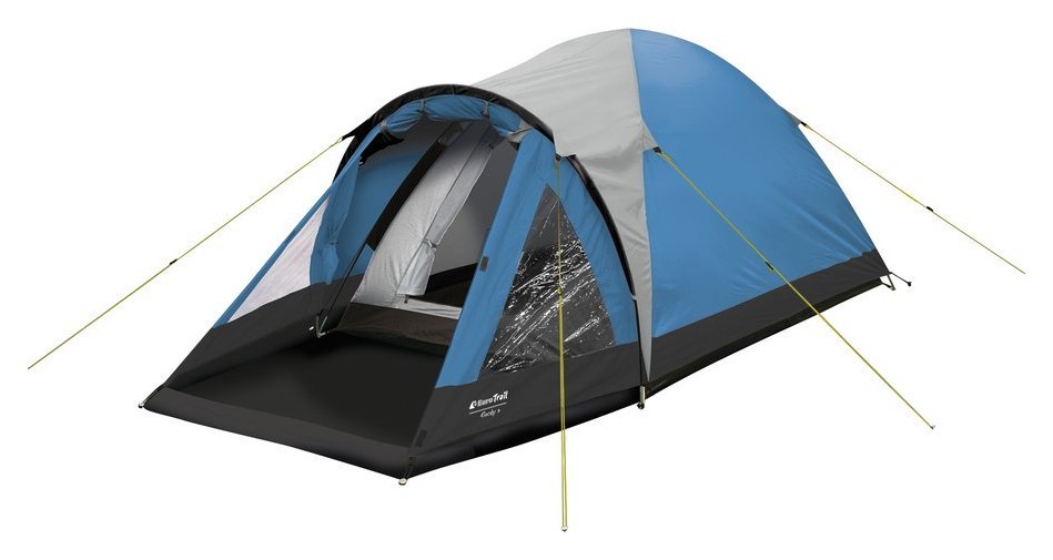 Палатка туристическая Eurotrail CAMPSITE ROCKY 3 0604 Royal blue/charcoal (ETTE0806)
