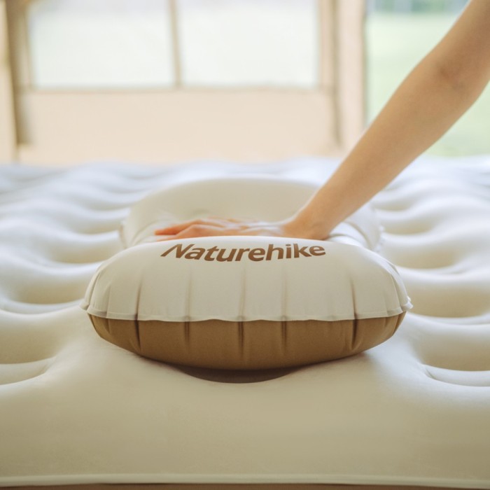 Подушка надувна ультралегка Naturehike NH17T013-Z, 42х32 см, бежева, укр, укр