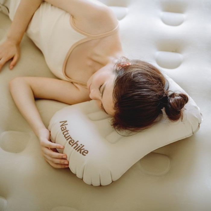 Подушка надувна ультралегка Naturehike NH17T013-Z, 42х32 см, бежева, укр, укр