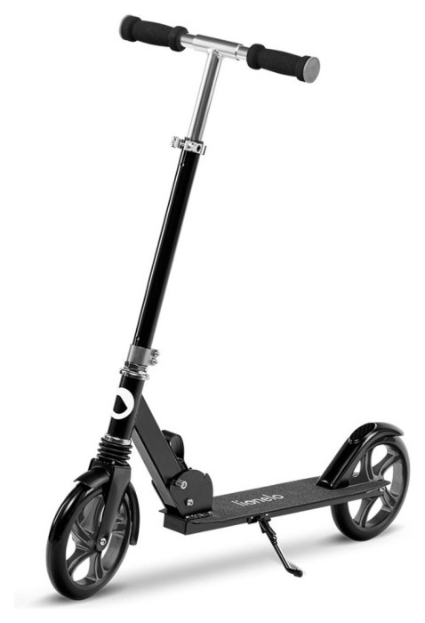 Дитячий самокат Lionelo Luca BLACK CARBON PINK, укр, укр