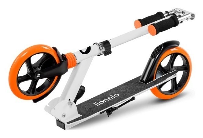 Дитячий самокат Lionelo Luca BLACK CARBON PINK, укр, укр