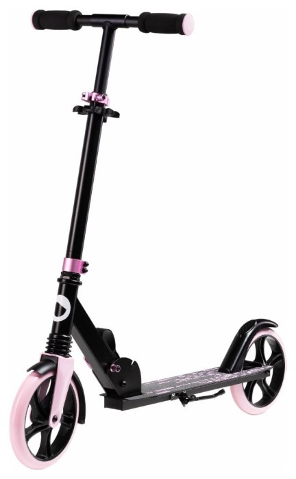 Дитячий самокат Lionelo Luca BLACK CARBON PINK, укр, укр