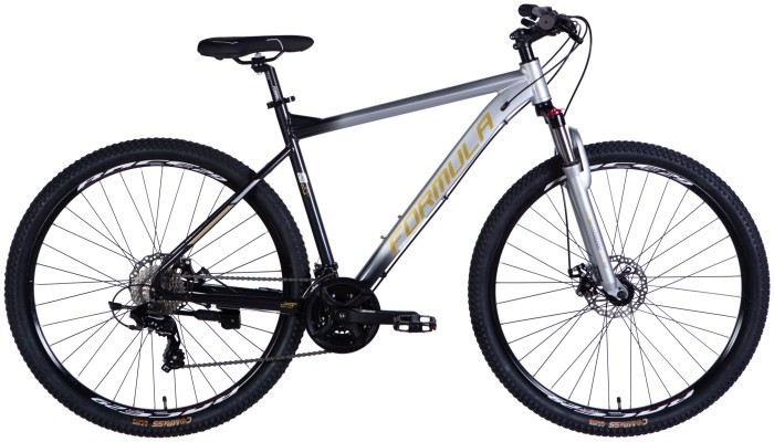 Велосипед AL 29" Formula F-1 DD CS рама-21" сріблясто-чорний 2025, укр, укр