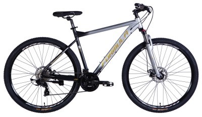 Велосипед AL 29" Formula F-1 DD CS рама-21" серебристо-черный 2025