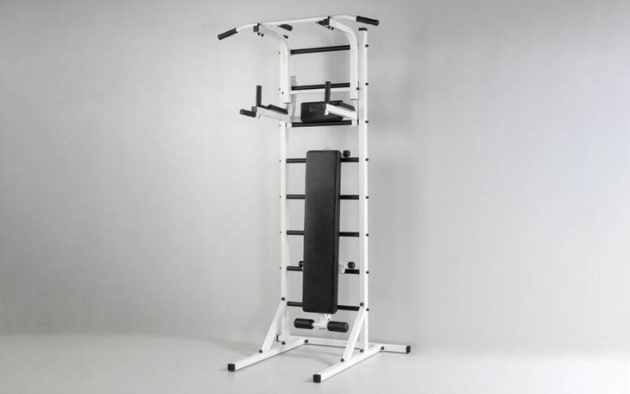 Шведська стінка для підлоги Універсал + штанга RN-Sport 52 кг