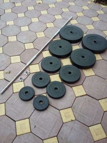 Шведська стінка для підлоги Універсал + штанга RN-Sport 52 кг, укр, укр