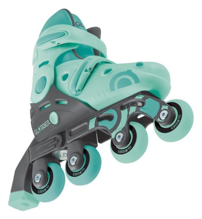 Роликові ковзани GLOBBER 2в1 м'ятно-зелені р.30-33, до 60кг, 5+