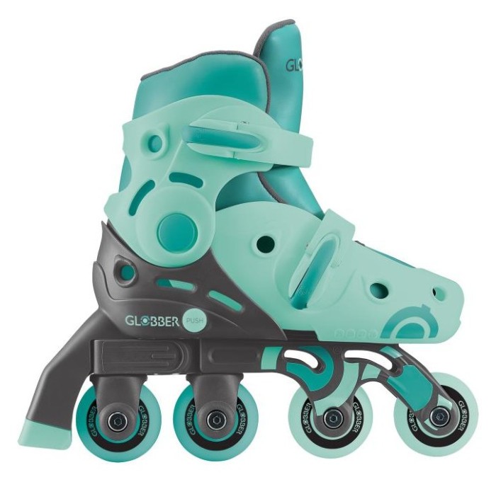 Роликові ковзани GLOBBER 2в1 м'ятно-зелені р.30-33, до 60кг, 5+, укр, укр
