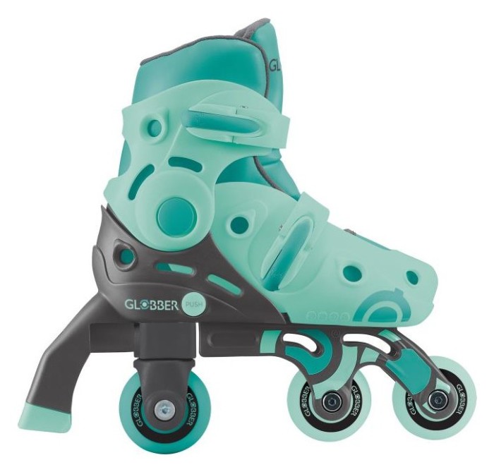 Роликові ковзани GLOBBER 2в1 м'ятно-зелені р.30-33, до 60кг, 5+, укр, укр